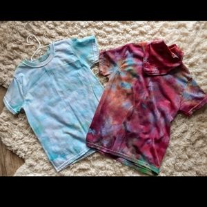 Girls tie dye shirts set